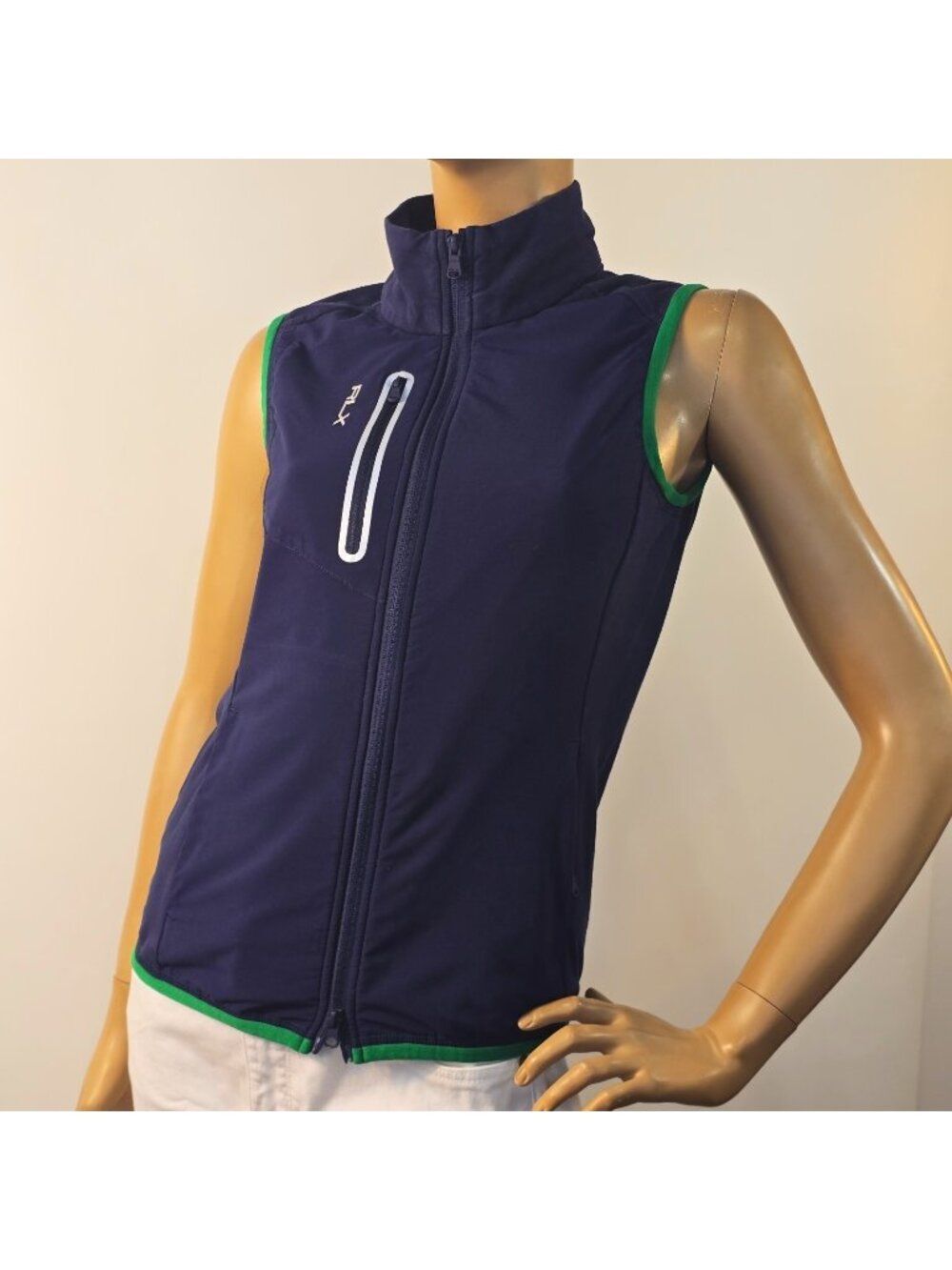 RLX Golf Ralph Lauren Full-Zip Sleeveless Tech Terry Vest  Women's Size XS